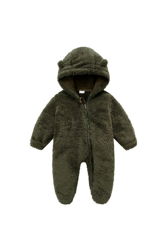 Baby Newborn Snowsuit Onesie Winter Coat Romper For Infant Girls Boys Fleece Infant Girl Winter Coats Cute Snowsuit Bodysuits Baby Registry For Baby Girl Boy Clothes