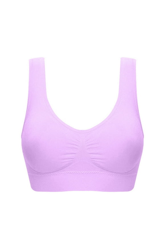 Bras for Women No Underwire Plus Size Full Coverage Bras Minimizer Comfort Soft Bra Low Cut Sports Bra Seamless Sleepwear Yoga Bra Wireless Underwear