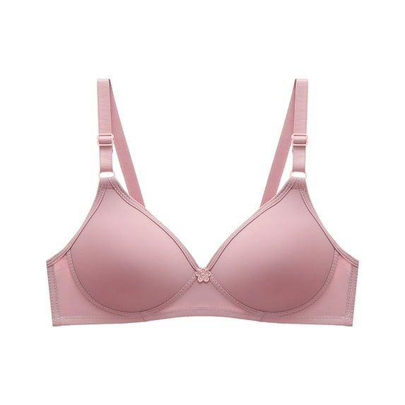 JGTDBPO Bras For Women No Underwire Plus Size Full Coverage Bras Minimizer Comfort Soft Bra Low Cut Sports Bra Soild Wire Free Underwear One-Piece Bra Everyday Small Cup Underwear