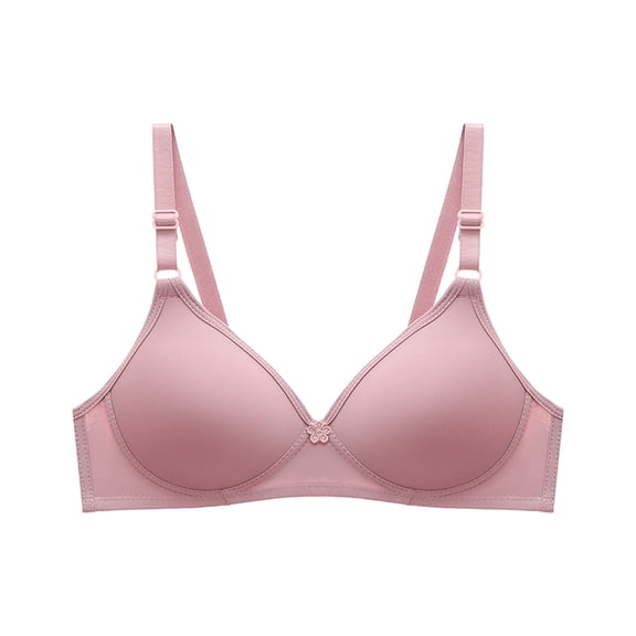 JGTDBPO Bras For Women No Underwire Plus Size Full Coverage Bras Minimizer Comfort Soft Bra Low Cut Sports Bra Soild Wire Free Underwear One-Piece Bra Everyday Small Cup Underwear