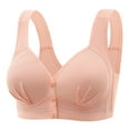 thumbnail image 1 of JGTDBPO Front Buckle Bra For Women Plus Size Push Up Nursing Sleep Bras For Breastfeeding Everyday Bras Wireless Thin Bra With Retraction Pair Breast Breathable Comfort Lingerie, 1 of 5