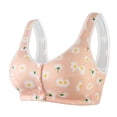 thumbnail image 1 of JGTDBPO Front Button Bra For Women No Underwire Extra-Elastic High Support Soft Cup Everyday Sleep Bra Push Up Front Snaps Bras Front Closure Plus Size Sports Bras For Women Girls, 1 of 3