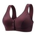 thumbnail image 1 of JGTDBPO Front Button Bra For Women No Underwire Extra-Elastic High Support Soft Cup Everyday Sleep Bra Push Up Front Snaps Bras Front Closure Plus Size Sports Bras For Women Girls, 1 of 3
