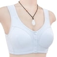 thumbnail image 1 of JGTDBPO Front Button Bra For Women No Underwire Extra-Elastic High Support Soft Cup Everyday Sleep Bra Push Up Front Snaps Bras Front Closure Plus Size Sports Bras For Women Girls, 1 of 4