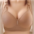 thumbnail image 1 of JGTDBPO Front Closure Bras For Women No Underwire Plus Size Full Coverage Bras Front Snap Bras Post Surgery Front Closure Brassiere Sports Bra Wireless Minimizer Bra, 1 of 4