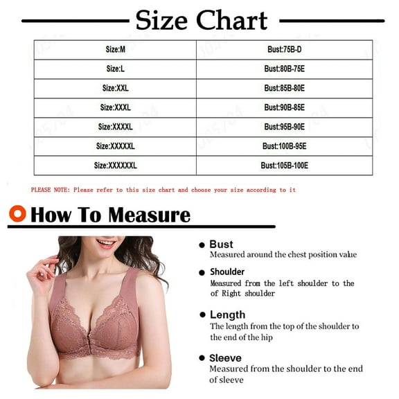 JGTDBPO Front Closure Bras For Women No Underwire Plus Size Lace Patchwork Full Coverage Bras Front Snap Bras Post Surgery Front Closure Brassiere Sports Bra Wireless Minimizer Bra