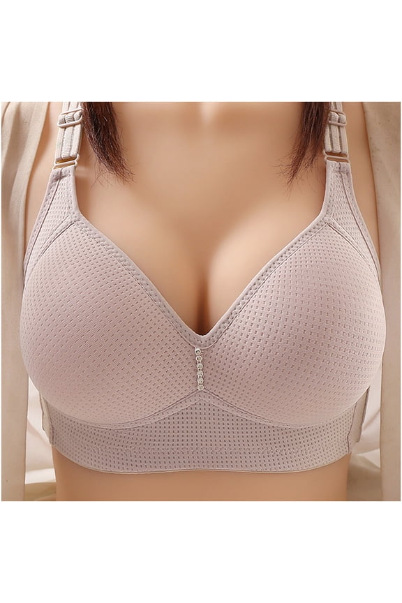 Full Coverage Bras For Women Wirefree Support Bras Plus Size Bras Sports Bras Everyday Bra Minimizer Bras Camouflage Deduction Breathnon-Steel Ring Nursing Bras