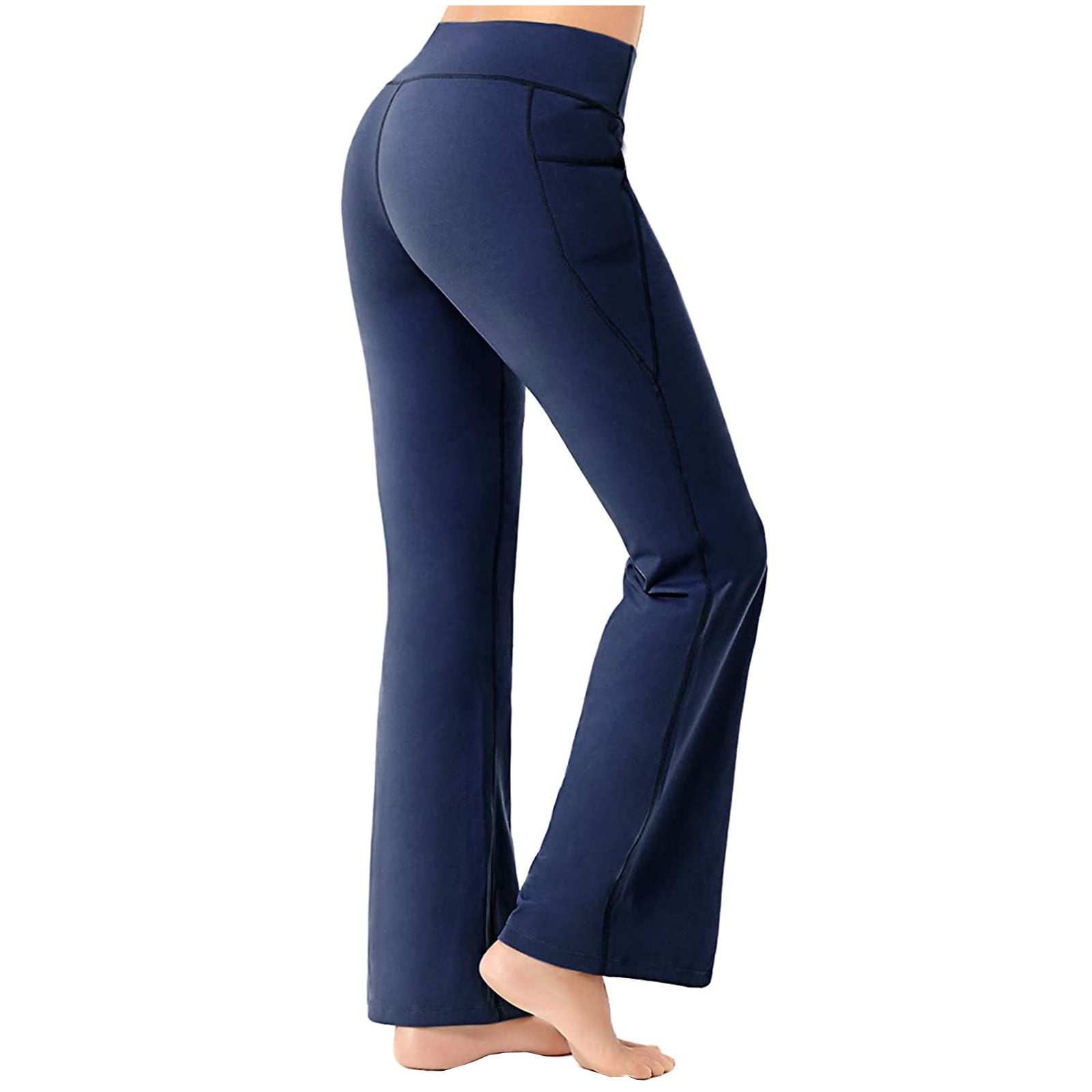 JGTDBPO High Waist Flared Yoga Pants For Women Sports Fitness Yoga Wide