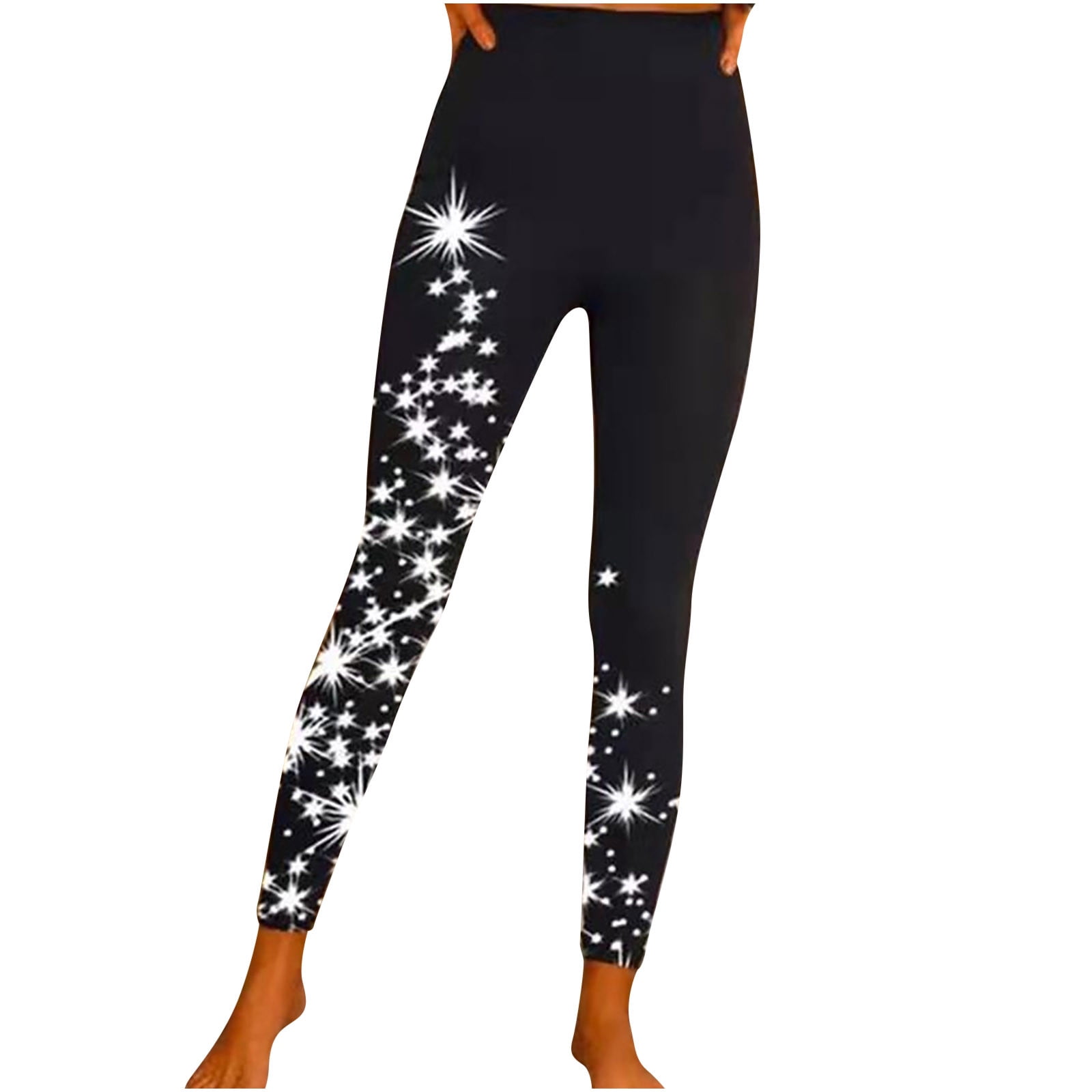 JGTDBPO High Waisted Leggings For Women No See-Through-Soft Athletic Tummy  Control Black Pants For Running Yoga Workout Loose Casual Printed Long Pants  Trousers With Pocket 