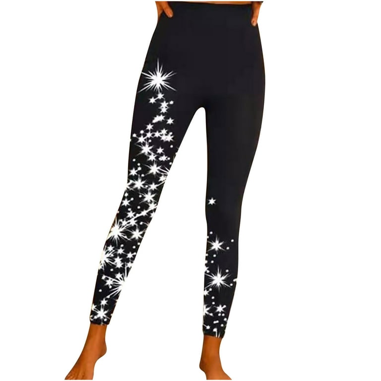 JGTDBPO High Waisted Leggings For Women No See-Through-Soft Athletic Tummy  Control Black Pants For Running Yoga Workout Loose Casual Printed Long Pants  Trousers With Pocket 