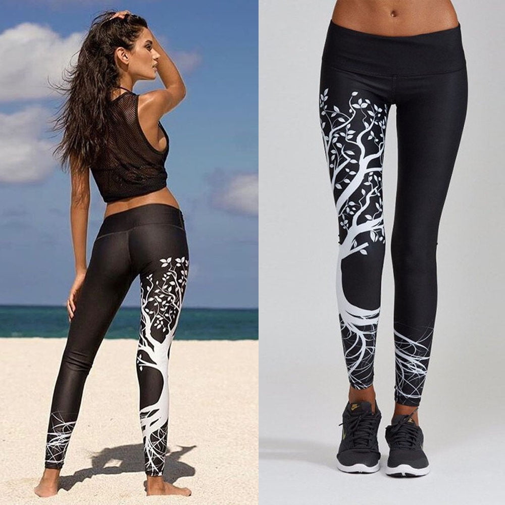Generic Viianles Workout Colorful Letter Print Leggings Women Yuga Pants  Fitness Tights Running Female Casual Leggins Dropshipping