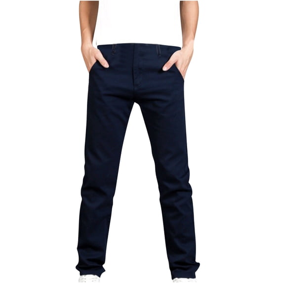 JGTDBPO Jeans For Men Slim Fit Stretch Fashion Trend Men'S Micro Elastic Slim Tie Elastic Small Straight Leg
