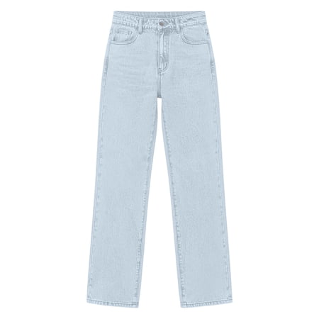 JGTDBPO Jeans for Women High Waist Wide Leg Loose Fit Denim Pant with Pockets Soft Comfy Casual Trendy Pants Light Blue L
