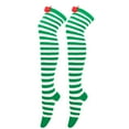 thumbnail image 1 of JGTDBPO Knee High Stockings For Women Solid Color Christmas Bow Plush Ball Warm Socks Clown Queuing Warm Stockings Extra Long Knee Length Tight Knit Socks Girls Holiday Outfits, 1 of 5