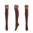 thumbnail image 1 of JGTDBPO Knee High Stockings For Women Solid Color Warm Lace Lengthened Over-The-Knee Stockings Extra Long Socks Girls Holiday Outfits, 1 of 2