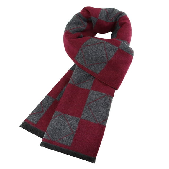 JGTDBPO Long Soft Scarf for Men Winter Trends Warm Thickened Brushed Soft Comfort Classic Scarves
