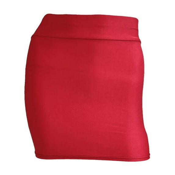 JGTDBPO Mini Pencil Skirt for women Bodycon Mini Club Skirts Basic Elastic High Waisted Stretch Pencil Short Skirts