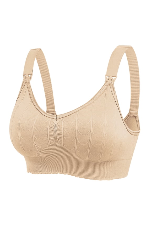 Nursing Bras for Breastfeeding Front Closure Plus Size Seamless Maternity Bras for Pregnancy Smooth Wireless Bralette Comfort Underwire Bra everyday bra