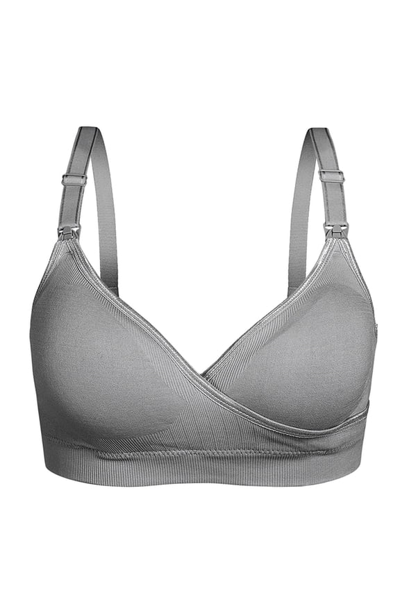 Nursing Bras for Breastfeeding Front Closure Plus Size Seamless Maternity Bras for Pregnancy Smooth Wireless Bralette Comfort Underwire Bra everyday bra