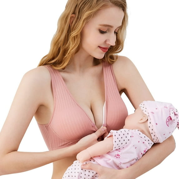 JGTDBPO Nursing Bras for Breastfeeding Front Closure Plus Size Seamless Maternity Bras for Pregnancy Smooth Wireless Bralette Comfort Underwire Bra everyday bra