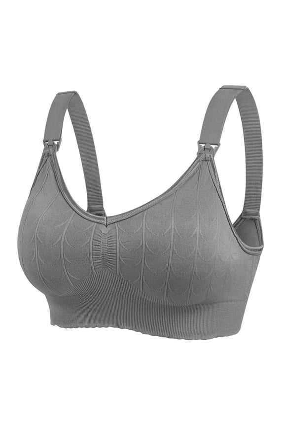 Nursing Bras for Breastfeeding Front Closure Plus Size Seamless Maternity Bras for Pregnancy Smooth Wireless Bralette Comfort Underwire Bra everyday bra