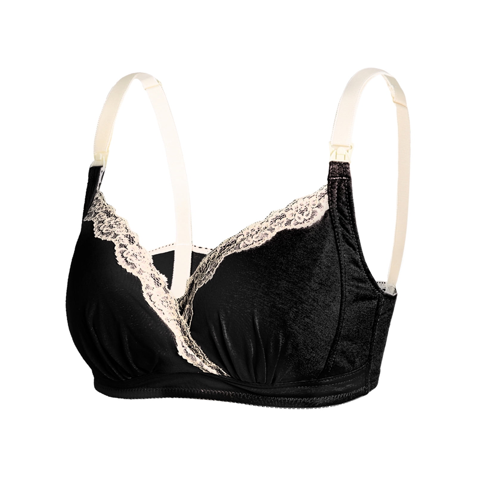 JGTDBPO Nursing Bras for Breastfeeding Front Closure Plus Size Seamless Maternity Bras for