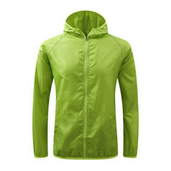JGTDBPO Outdoor Rain Jackets Waterproof Lightweight Sunscreen Hardshell Jacket Outdoor Recreation Sports Interchange Jacket Windbreaker Zipper Loose Top Long Sleeve Hooded Coat