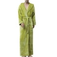 thumbnail image 1 of fheaev Robes For Men Classic Unisex Premium Cotton Warm Night Gown Bathrobe Luxury Soft Thick And Fleece Plush Long Terry Cloth Household Sashes Clothes Bathrobe Long Couple Pajamas, 1 of 7