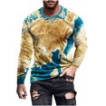 thumbnail image 1 of JGTDBPO Shirts For Men Women Graphic Tees Unisex 3D Printed Long Sleeve Novelty Sweatshirt Casual Round Neck Long Sleeve Pullover T-Shirt Blouse Tops, 1 of 5