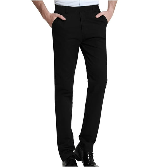 JGTDBPO Slim Fit Dress Pants for Men Classic Fit Flat Front Dress Pants Casual No Iron Premium Pants Straight Business Suit Wrinkle Free Work Dress Trousers Travel Golf Pants Trousers with Pockets