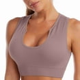 thumbnail image 1 of JGTDBPO Sports Bra For Women Comfort Wireless Deep U Fitness Running Shockproof Bras Seamless And Push-Up Large Bust Plus Size Bras Everyday Bra, 1 of 9