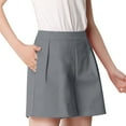 thumbnail image 1 of JGTDBPO Summer Bermuda Shorts For Women High Waisted Straight Leg Capris Shorts With Deep Pockets Shorts Lounge Walking Athletic, 1 of 4