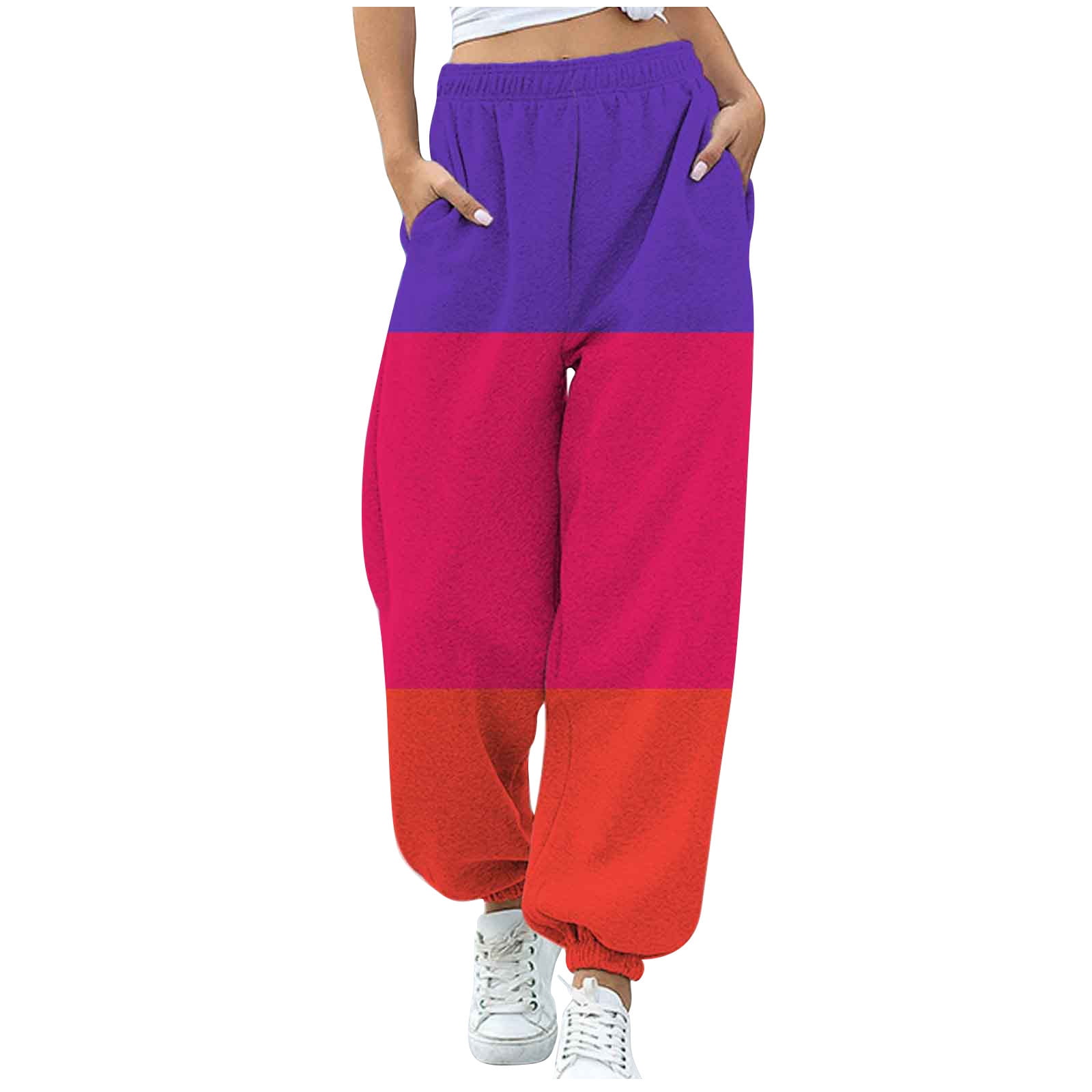 JGTDBPO Baggy Sweatpants For Women Casual High Waist Jogger Pants Y2K  Trendy Lounge Trousers With Pockets Sporty Gym Athletic Fit Jogger Pants 