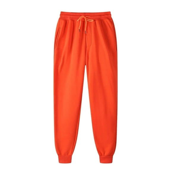 JGTDBPO Sweatpants For Women Winter Solid Color High Waist Warm Pants Thick Lined Athletic Jogger Drawstring Lace-Up Thermal Lined Sweatpants With Pockets