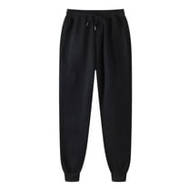 JGTDBPO Sweatpants For Women Winter Solid Color High Waist Warm Pants Thick Lined Athletic Jogger Fleece Drawstring Lace-Up Thermal Lined Sweatpants With Pockets