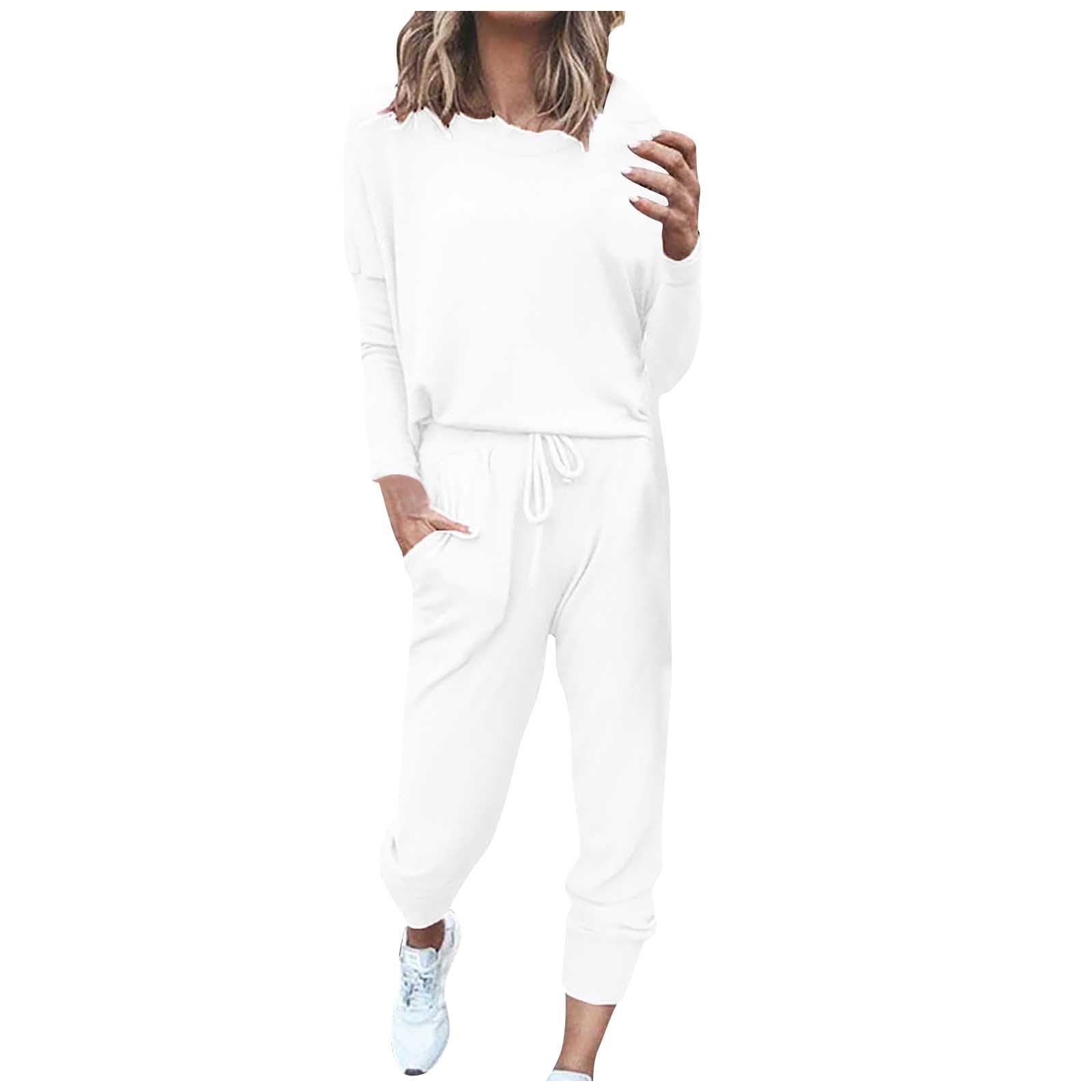 Sweatpants Set For Women 2026.JGTDBPO Sweatsuit Sets for Women 2 Piece Lounge Set Loose Jogger Sets ...