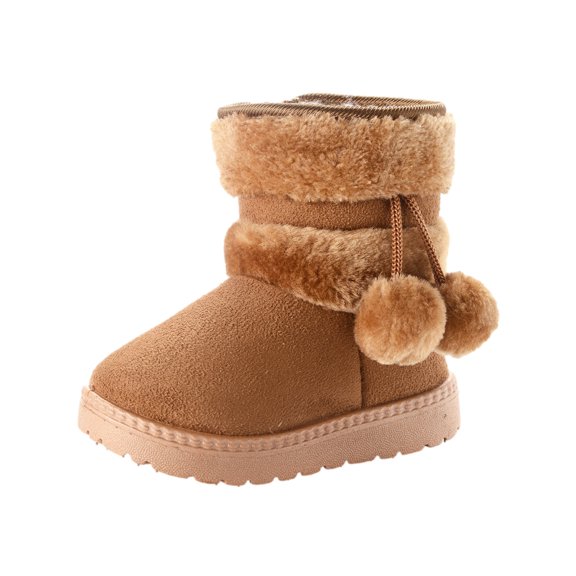 JGTDBPO Toddler Snow Boot For Newborn Baby Outdoor Shoes Winter Warm Snow Soft Sole Prewalker Non-Skid Booties Newborn Boots