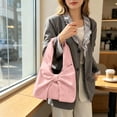 thumbnail image 1 of JGTDBPO Tote Bag for Women, Sweet All Over Star Print Bow Hobo Crossbody Handbag for Daily Travel Work Pink, 1 of 6