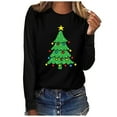 thumbnail image 1 of JGTDBPO Ugly Christmas Sweater For Women Funny Cute Printed Tshirt Plus Size Pullover Sweatshirt Christmas Graphic Crew-Neck Long Sleeve Printed Loose Blouse Holiday Tops, 1 of 2