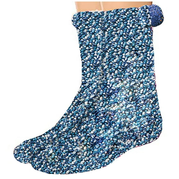 JGTDBPO Wear Fuzzy Socks For Women Super Soft Plush Slipper Sock Winter Warm Casual Home Sleeping Fuzzy Cozy Sock Medium Tube Stockings Coral Velvet Stockings Floor Stockings