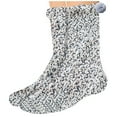 thumbnail image 1 of JGTDBPO Wear Fuzzy Socks For Women Super Soft Plush Slipper Sock Winter Warm Casual Home Sleeping Fuzzy Cozy Sock Medium Tube Stockings Coral Velvet Stockings Floor Stockings, 1 of 2