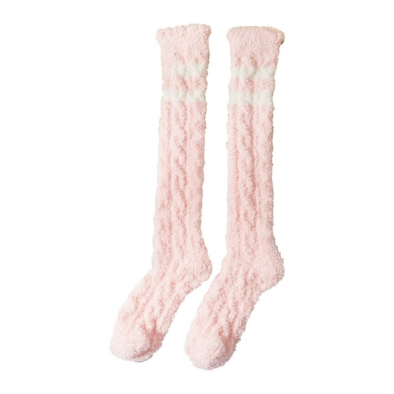 JGTDBPO Wear Fuzzy Socks For Women Super Soft Plush Slipper Sock Winter Warm Casual Home Sleeping Fuzzy Cozy Sock Medium Tube Stockings Coral Velvet Stockings Floor Stockings