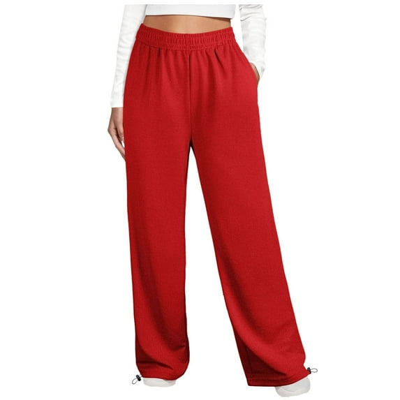 JGTDBPO Wide Leg Palazzo Pants For Women Casual Yoga Sweatpants Comfy High Waisted Sports Athletic Joggers Lounge Pants With Pockets