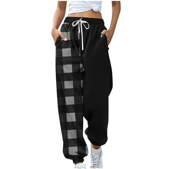 JGTDBPO Wide Leg Sweatpants for Women Elastic High Waisted Baggy Lounge Pants Drawstring Straight Loose Pants Athletic Flared Jogger with Pockets Casual Trendy Pants Fall Outfits