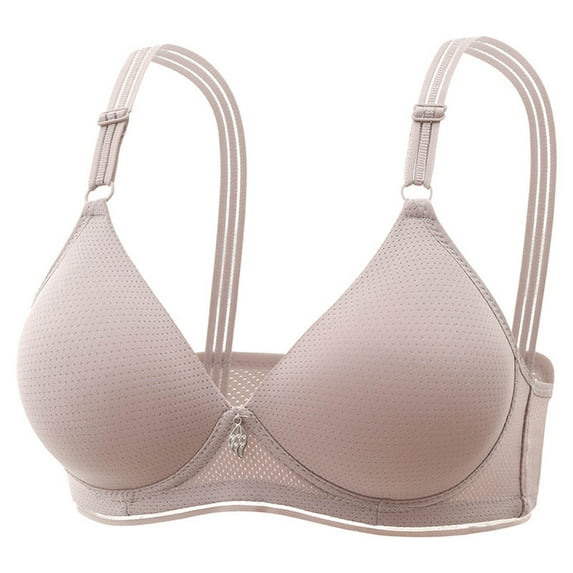 JGTDBPO Wirefree Bras For Women Soft Push Up Seamless Comfort Bra With Detachable Shoulder Straps Back Smoothing Everyday Bras