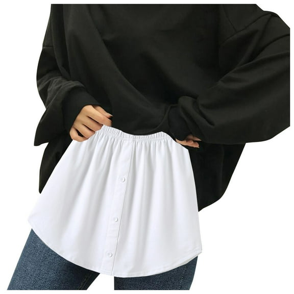 JGTDBPO Women'S Layered Tiered Sheer Stripe Printing Extender Half Slip Plus Size Skirt