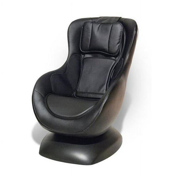 JGW Furniture HS6100-Blk Living Room Peyton Black Massage Chair with Bluetooth