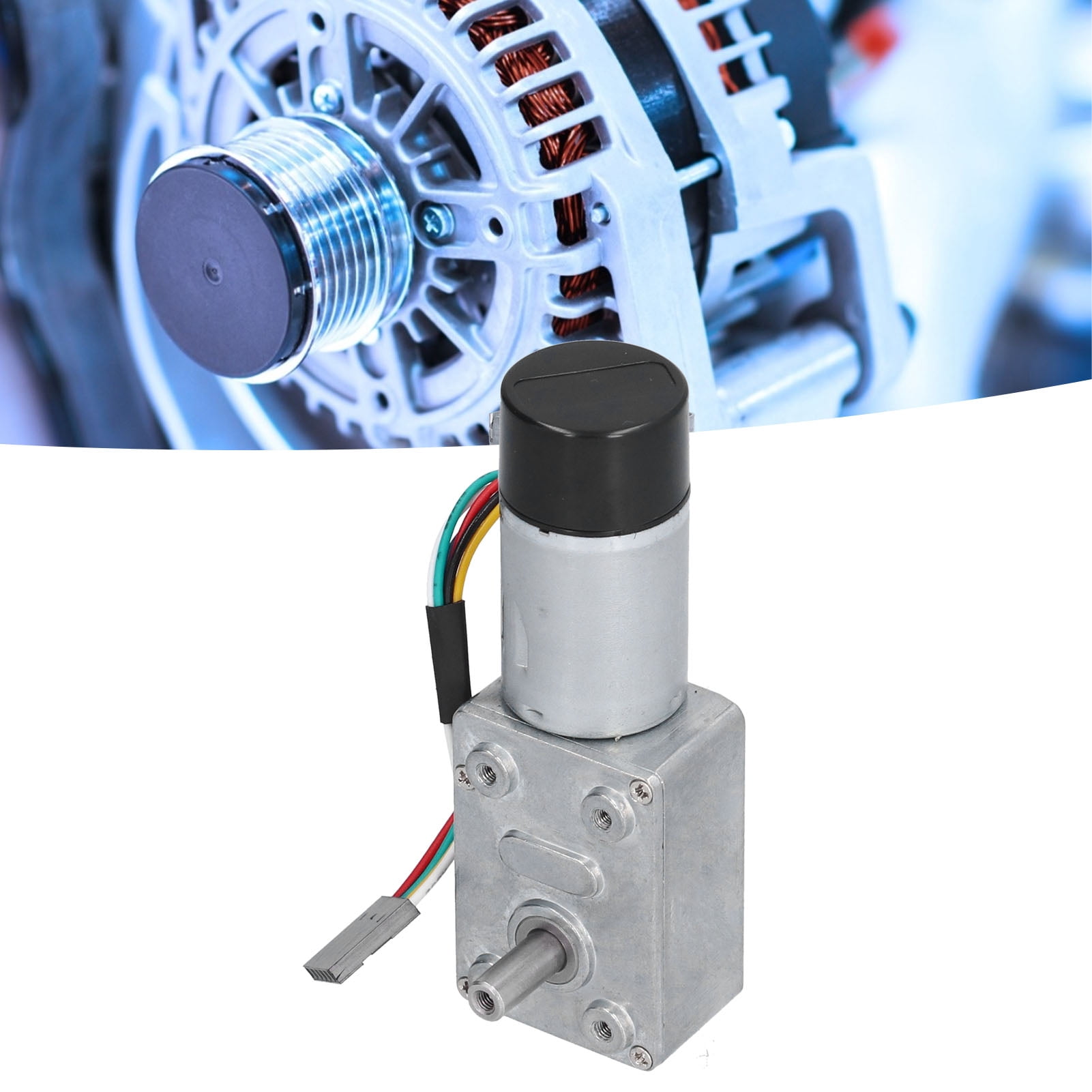 JGY-370 DC 24V Encoder Reduction Motor Zinc Alloy Electric Full Metal ...