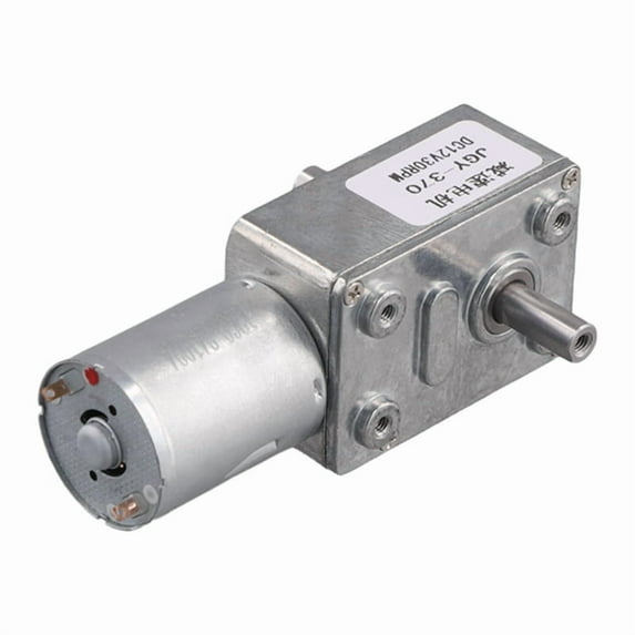 JGY370 DC Motor 12V 30RPM Reduce Speed Motor with High Torque Turbo Worm Geared
