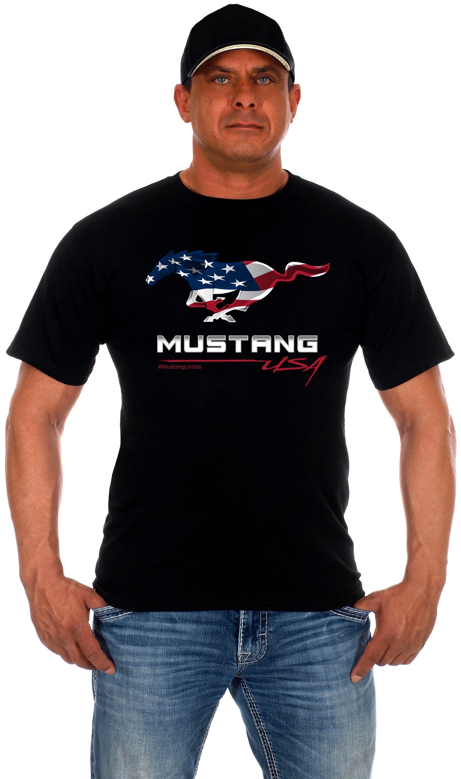 JH DESIGN GROUP Men's Ford Mustang USA T-Shirt